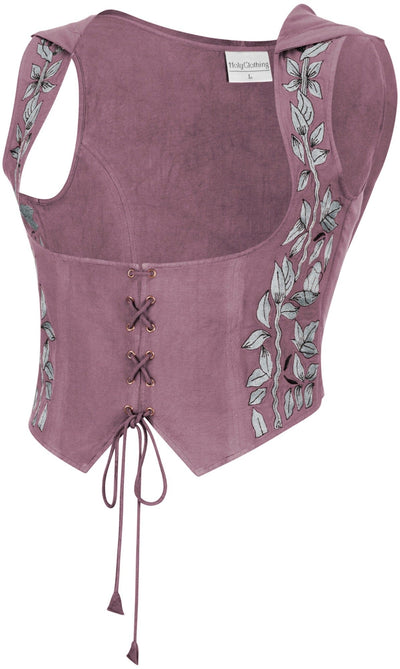 Tauriel Top Limited Edition Dusty Rose Silver Embroidery