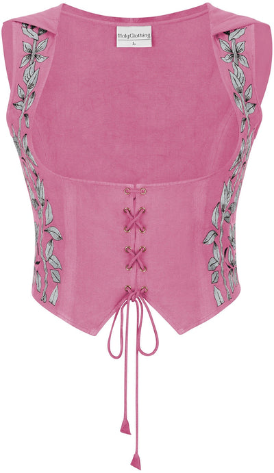 Tauriel Top Limited Edition Barbie Pink Colors Silver Embroidery