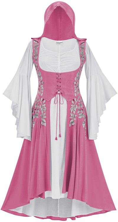 Tauriel Maxi Set Limited Edition Barbie Pink Silver Embroidery