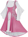 Tauriel Maxi Set Limited Edition Barbie Pink Silver Embroidery