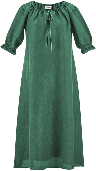 Brigid Maxi Chemise Linen Limited Edition Greens